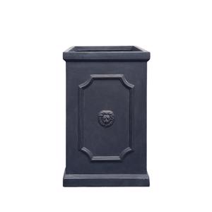 Clayfibre Lion Head Tall Cube Planter - Grey